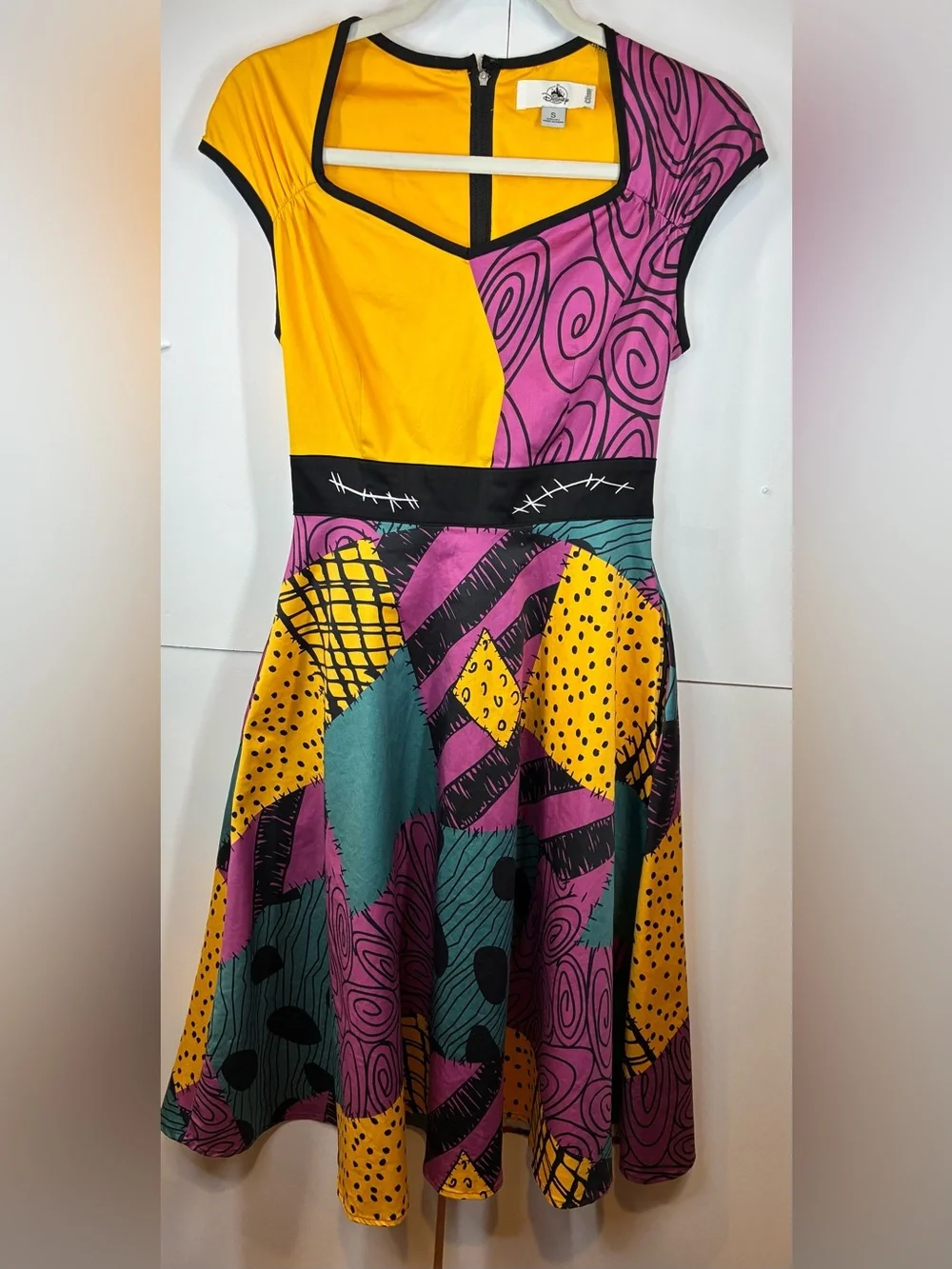 sally nightmare before christmas patchwork dress The Nightmare Before Christmas Sally Patchwork Jagged Dress